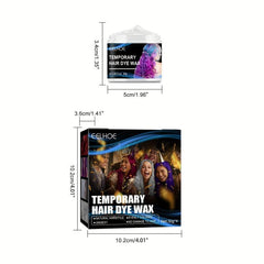 4-Pack Temporary Hair Dye Wax Set for Cosplay Parties