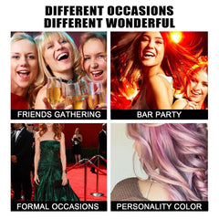 4-Pack Temporary Hair Dye Wax Set for Cosplay Parties
