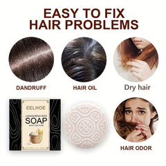 Natural Rice Shampoo Soap - Hair Repair & Strengthening