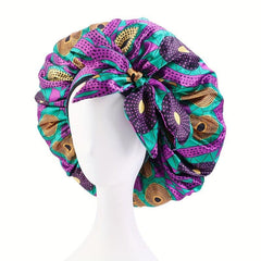 Satin Bonnet Night Cap Elastic Turban Headwear