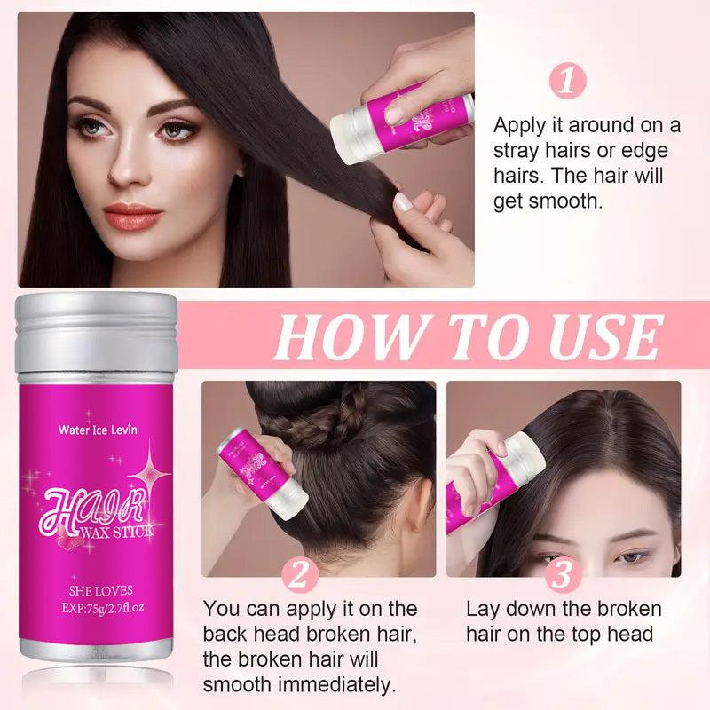 Hair Wax Stick comb Flyaways Non greasy Styling Wax Stick For Frizz Hair