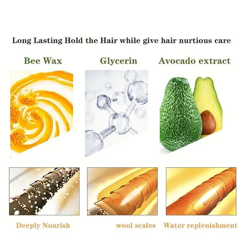 Hair Wax Stick comb Flyaways Non greasy Styling Wax Stick For Frizz Hair