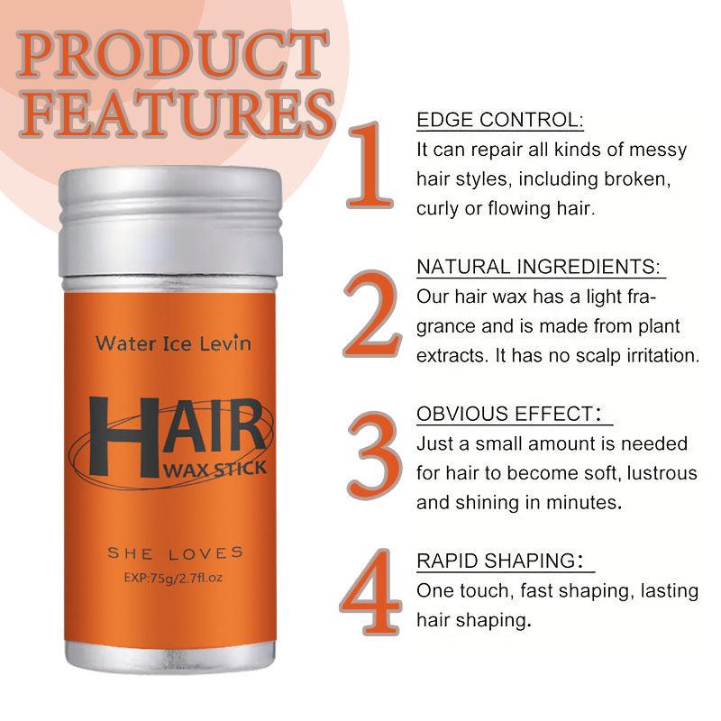 Hair Wax Stick Long Lasting Styling Wax Stick For Fly Away & Edge Frizz Hair