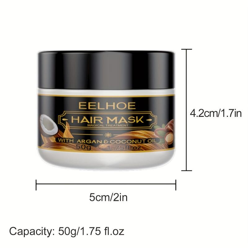 50g Argan Coconut Hair Mask Curly Volumizing Repair Cream