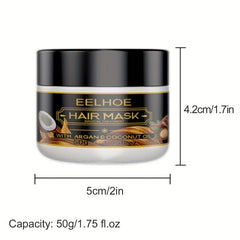 50g Argan Coconut Hair Mask Curly Volumizing Repair Cream