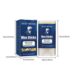 Jojoba Men's Hair Wax Stick for Broken Hair, Long Lasting Fluffy Style
