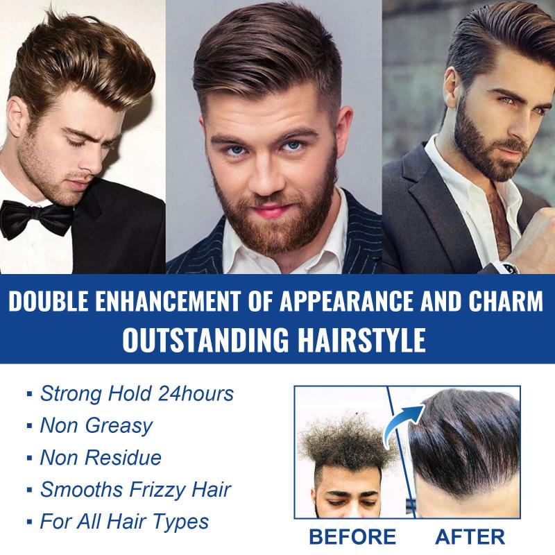 Jojoba Men's Hair Wax Stick for Broken Hair, Long Lasting Fluffy Style