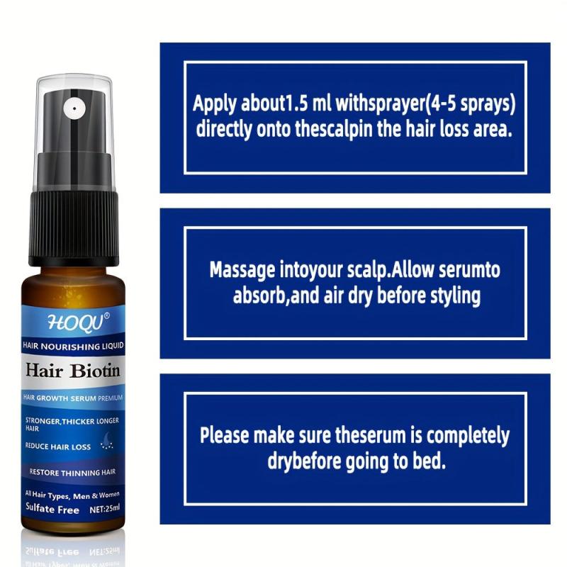 25ml Hair Care Spray Revitalizes Thin Hair for Men & Women