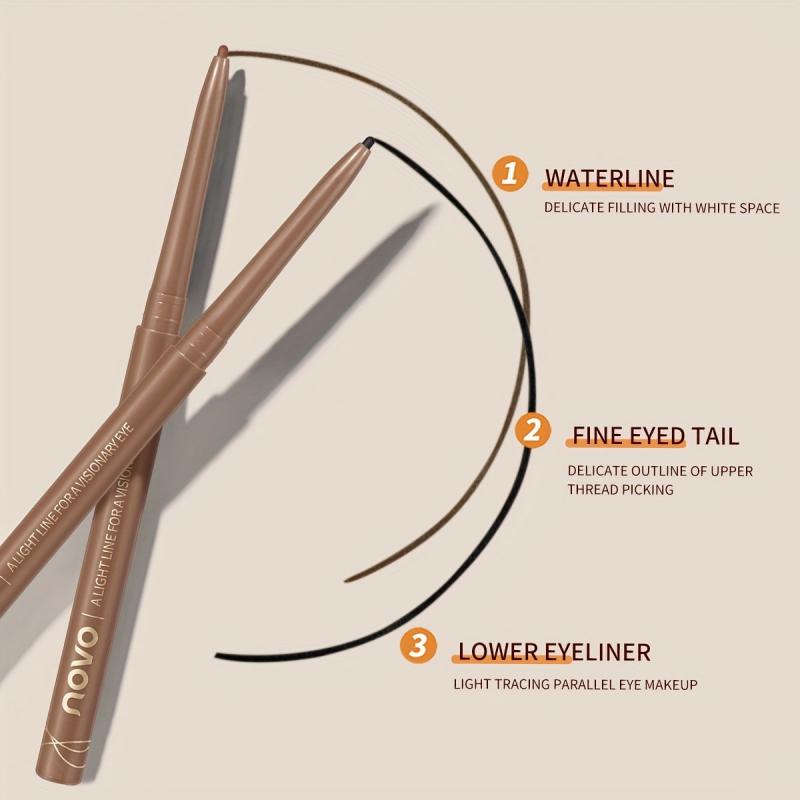 Waterproof Eyeliner Pencil Slim Tip Natural Eye Makeup