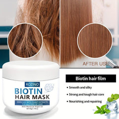 Biotin Hair Mask Plant Extracts Moroccan Argan Hair Care Mask All Hair Types