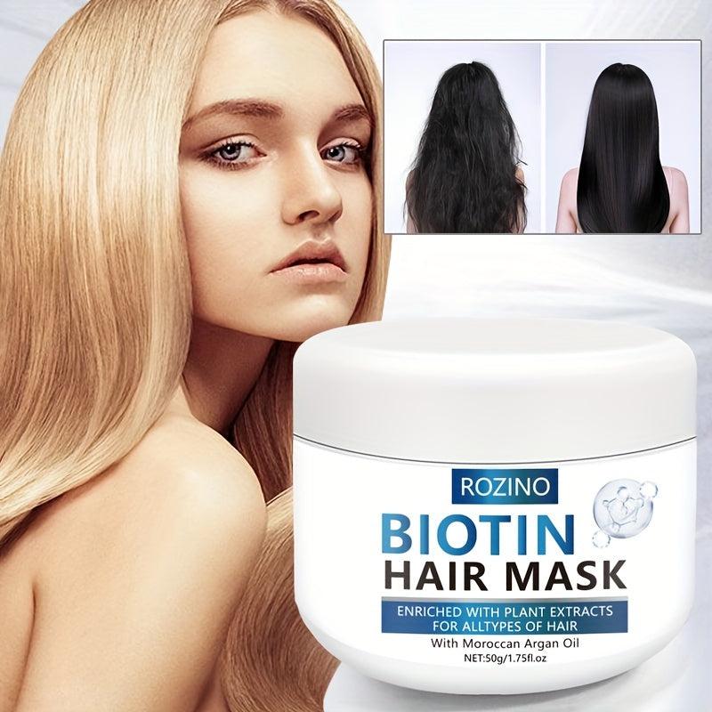 Biotin Hair Mask Plant Extracts Moroccan Argan Hair Care Mask All Hair Types