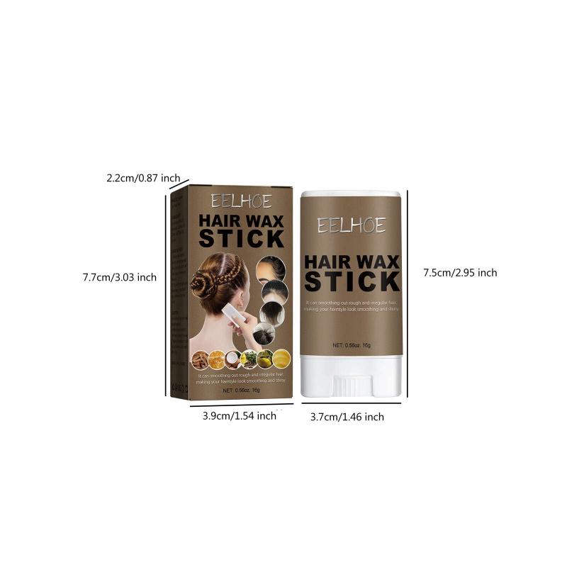 Hair Wax Stick For Hairstyles Long-lasting Hold Smoothing Frizz Flyaways