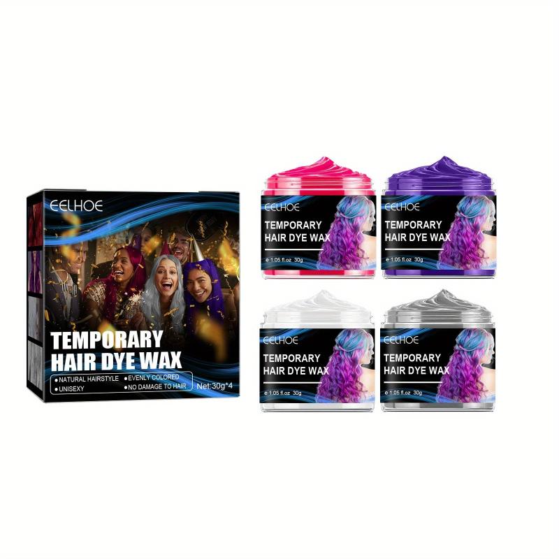 Party Temporary Hair Wax Set Halloween DIY Hair Wax Easy To Wash
