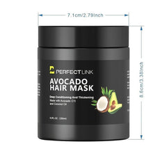 Avocado Shea Hair Mask Deep Conditioning Dry Damaged Hair Moisturizer