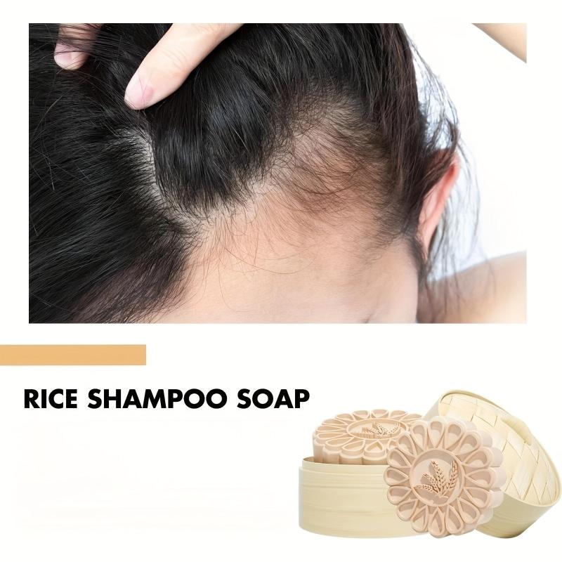 Rice Shampoo Soap - Moisturizes, Cleanses, Repairs, Strengthens