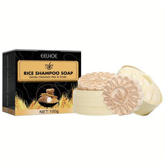 Rice Shampoo Soap - Moisturizes, Cleanses, Repairs, Strengthens