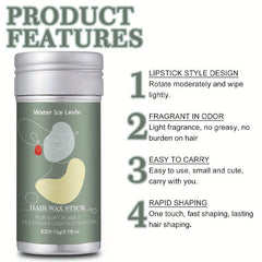 Strong Hold Hair Wax Stick with Comb Set