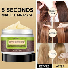 Deep Hydrating Hair Mask - Repair Dry Damaged Hair - Paraben Free