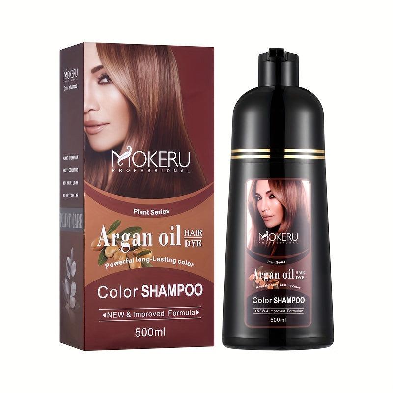 Argan Hair Dye Shampoo Long Lasting 3 In 1 Hair Dye Shampoo
