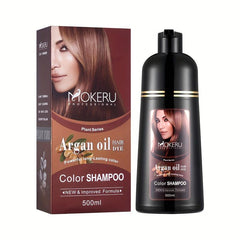 Argan Hair Dye Shampoo Long Lasting 3 In 1 Hair Dye Shampoo