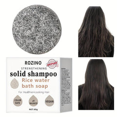 Rice Water Bath Soap Shampoo Cake Silicone Control Refreshing Hair