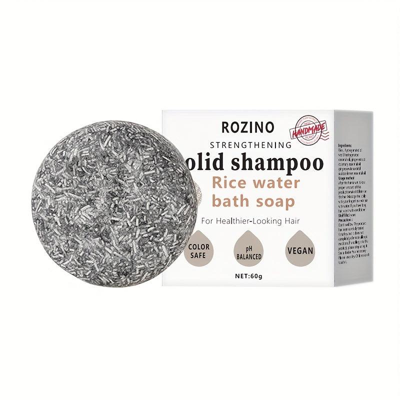 Rice Water Bath Soap Shampoo Cake Silicone Control Refreshing Hair
