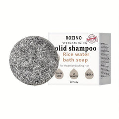 Rice Water Bath Soap Shampoo Cake Silicone Control Refreshing Hair