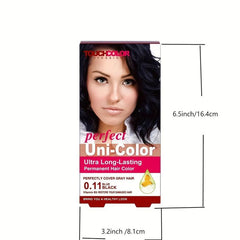 Long Lasting Permanent Hair Cream Dye Kit - 60ml Cream & 60ml Developer