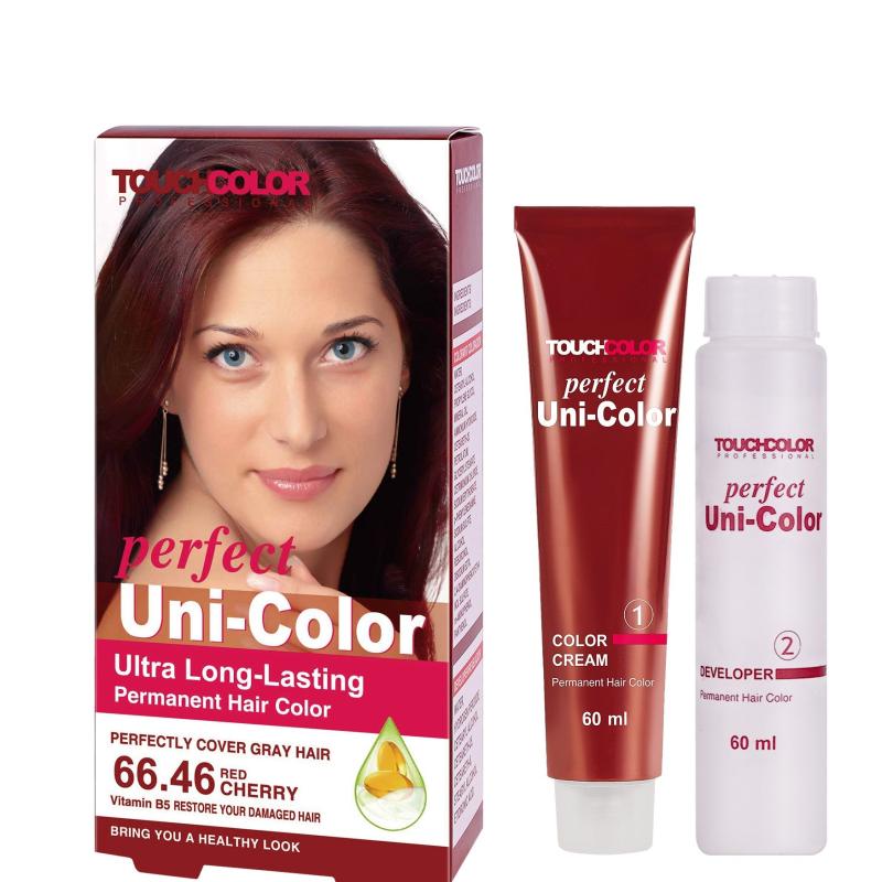 Long Lasting Permanent Hair Cream Dye Kit - 60ml Cream & 60ml Developer