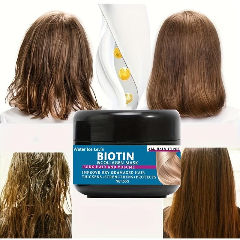 Biotin Collagen Hair Mask Conditioner Penetrates Root To Tip