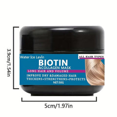 Biotin Collagen Hair Mask Conditioner Penetrates Root To Tip