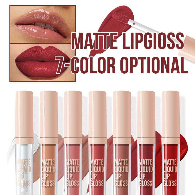 7-Color Velvet Matte Liquid Lipstick Set Waterproof Long Lasting