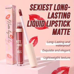 7-Color Velvet Matte Liquid Lipstick Set Waterproof Long Lasting