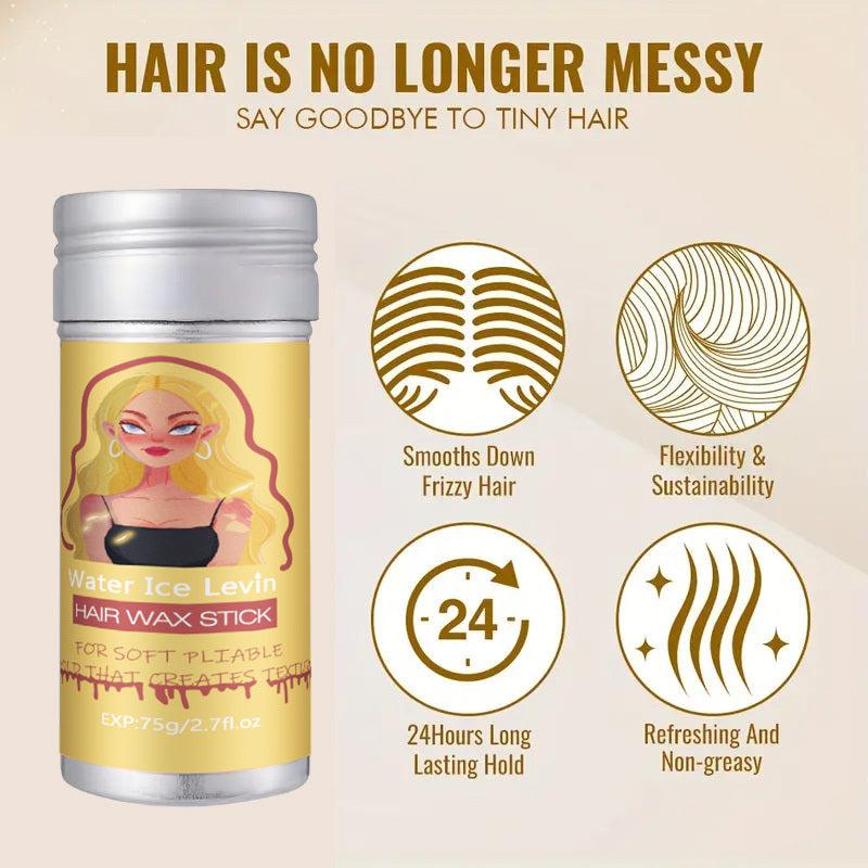 Hair Pomade Stick for Fluffy Hair Styling with Comb Set