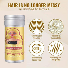 Hair Pomade Stick for Fluffy Hair Styling with Comb Set