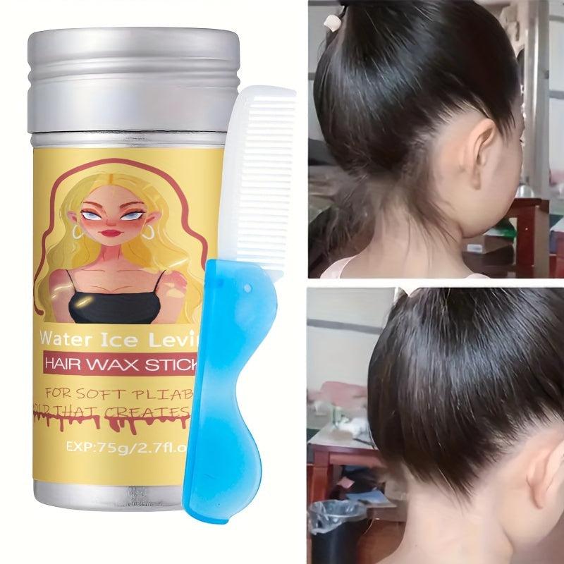 Hair Pomade Stick for Fluffy Hair Styling with Comb Set