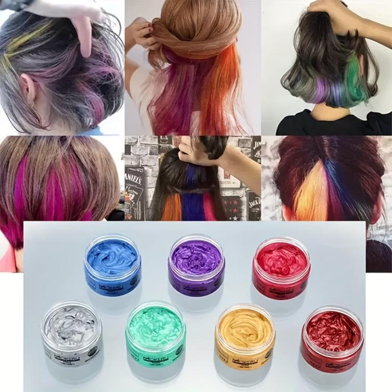 Halloween DIY Temporary Hair Dye Mud Easy To Carry Easy To Wash