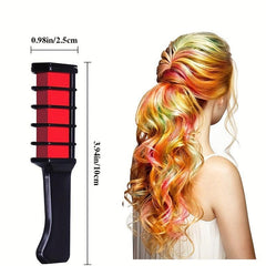 6 Colors Washable Hair Chalk Comb Y2K Temporary Crayons Hair Dyeing Tool