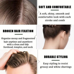 Hair Wax Stick With Comb Set Strong Hold Styling Wax For Fly Away & Edge Frizz