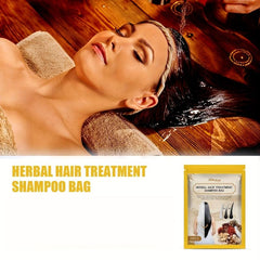10pcs Herbal Hair Care Shampoo Bags Ginger Extract All Hair Types