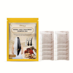 10pcs Herbal Hair Care Shampoo Bags Ginger Extract All Hair Types