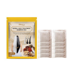 10pcs Herbal Hair Care Shampoo Bags Ginger Extract All Hair Types