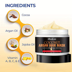 Coconut Argan Hair Mask Deep Moisturizing Hair Care Product