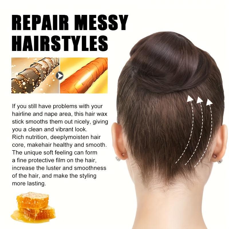 Hair Styling Wax Stick Rod Non greasy Hair Finish Anti frizz Natural Extract