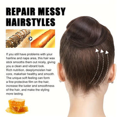 Hair Styling Wax Stick Rod Non greasy Hair Finish Anti frizz Natural Extract