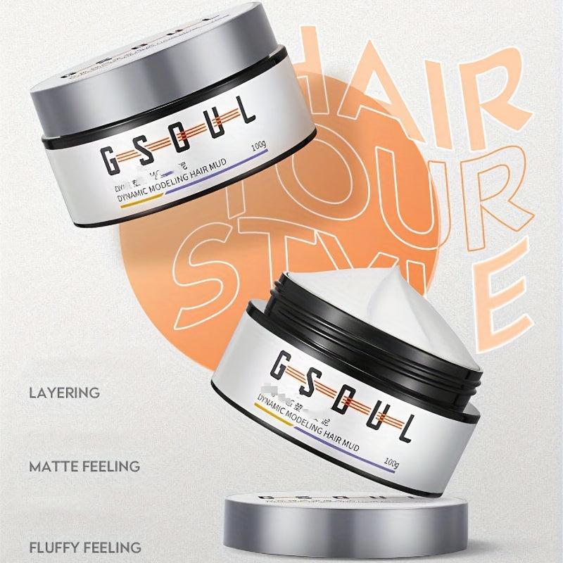 100g Strong Hold Hair Styling Mud Fluffy Dynamic Modeling Wax