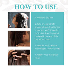 Repair Damaged Hair Protein Straightening Cream 60ml