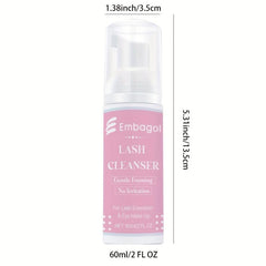 60ml Lash Shampoo Extension Foam Cleaning Salon Home Lash Tool Supplies