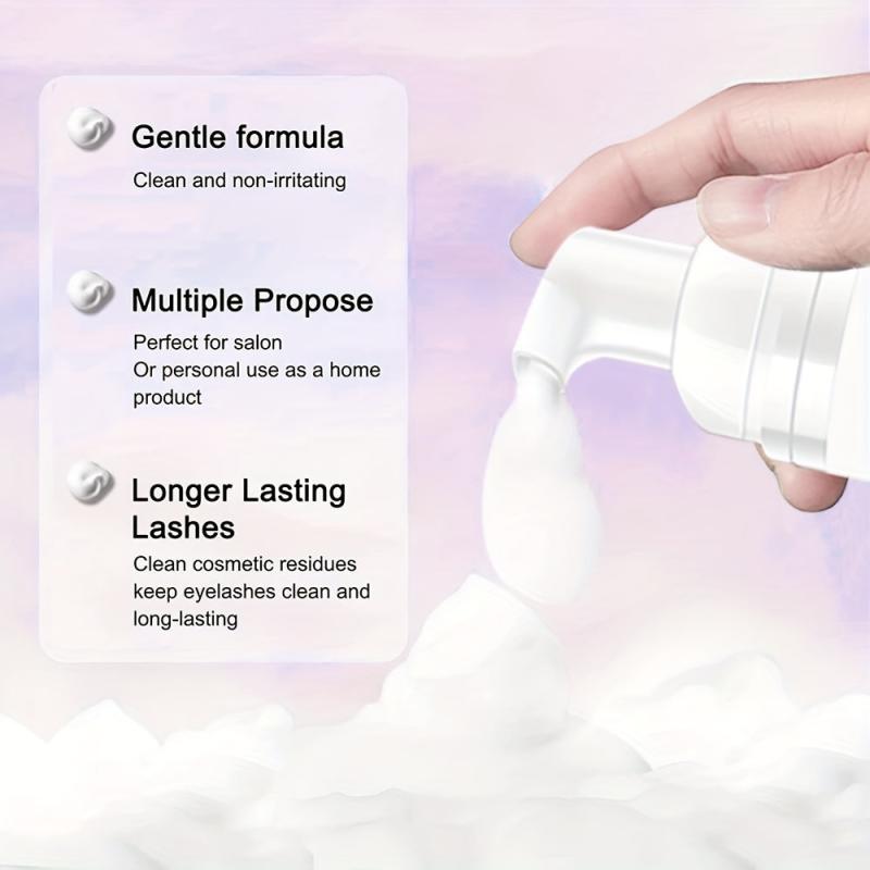 60ml Lash Shampoo Extension Foam Cleaning Salon Home Lash Tool Supplies