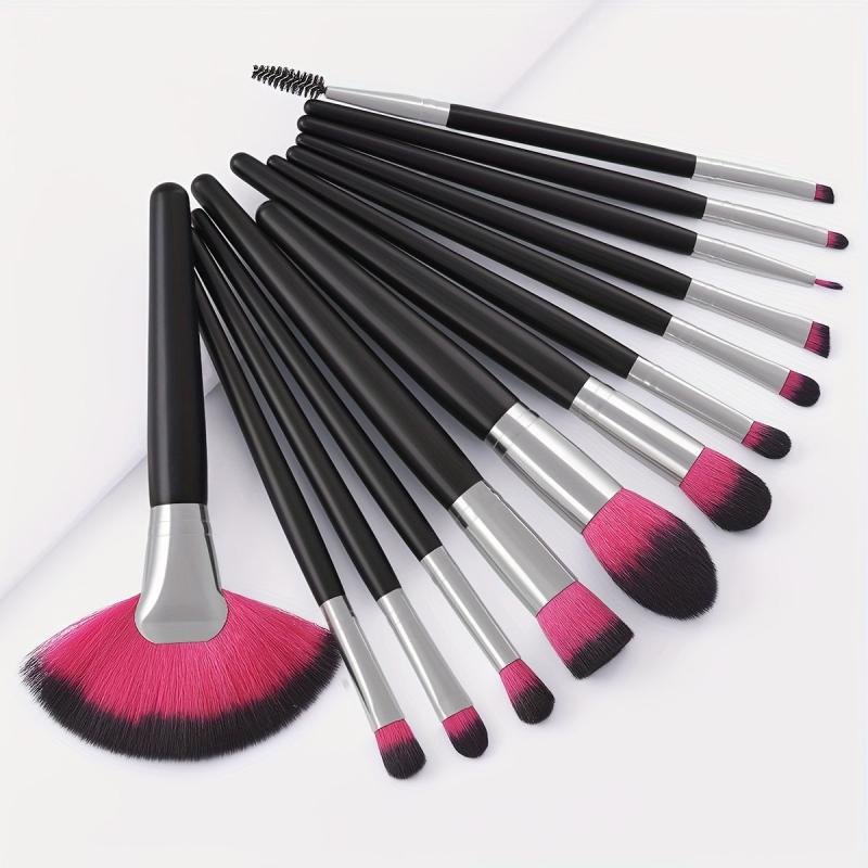 13PCS Wooden Handle Makeup Brush Set Synthetic Bristles Ideal Beauty